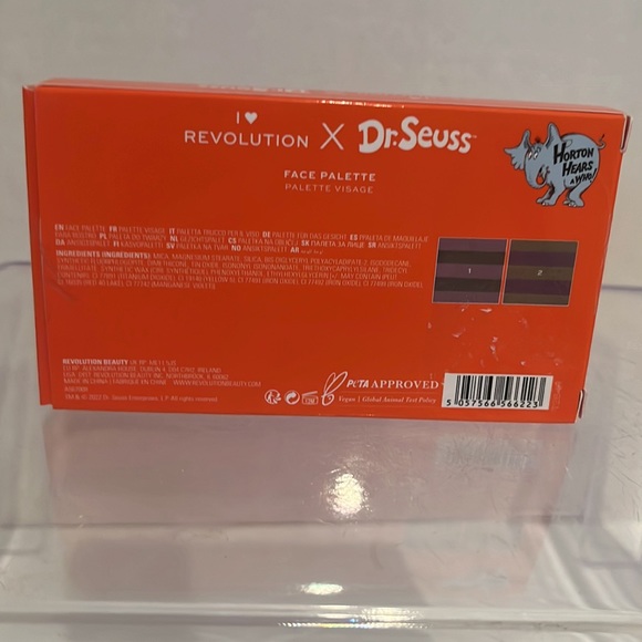 Dr Seuss Face Makeup Palette by I Heart Revolution Horton Hears A Who NIB - Picture 2 of 5